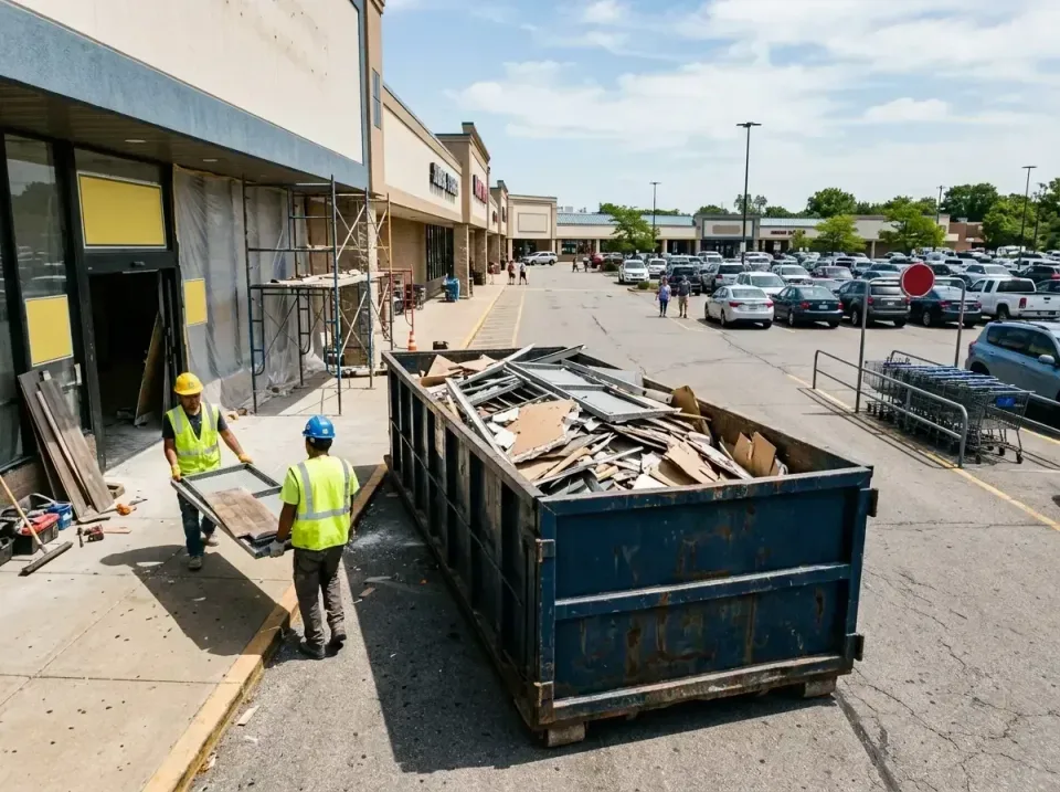 retail-store-renovation-debris-003 — frequently asked questions, Roll-off Dumpster Rentals in Cherry Hill Mall, NJ